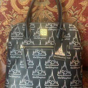 Dooney & Bourke Black Disney World 50th Anniversary Satchel